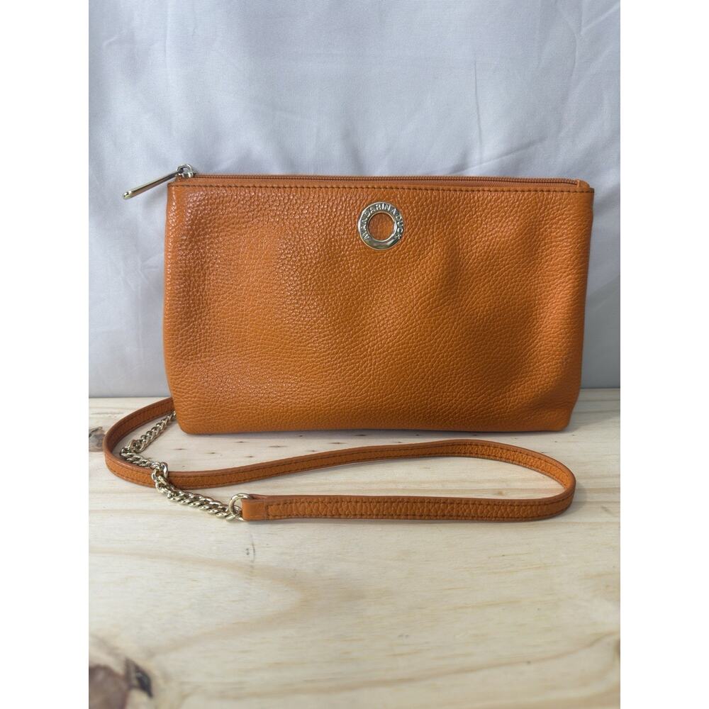 Mandarina Duck Orange Leather Crossbody Bag Women’s Shoulder Bag